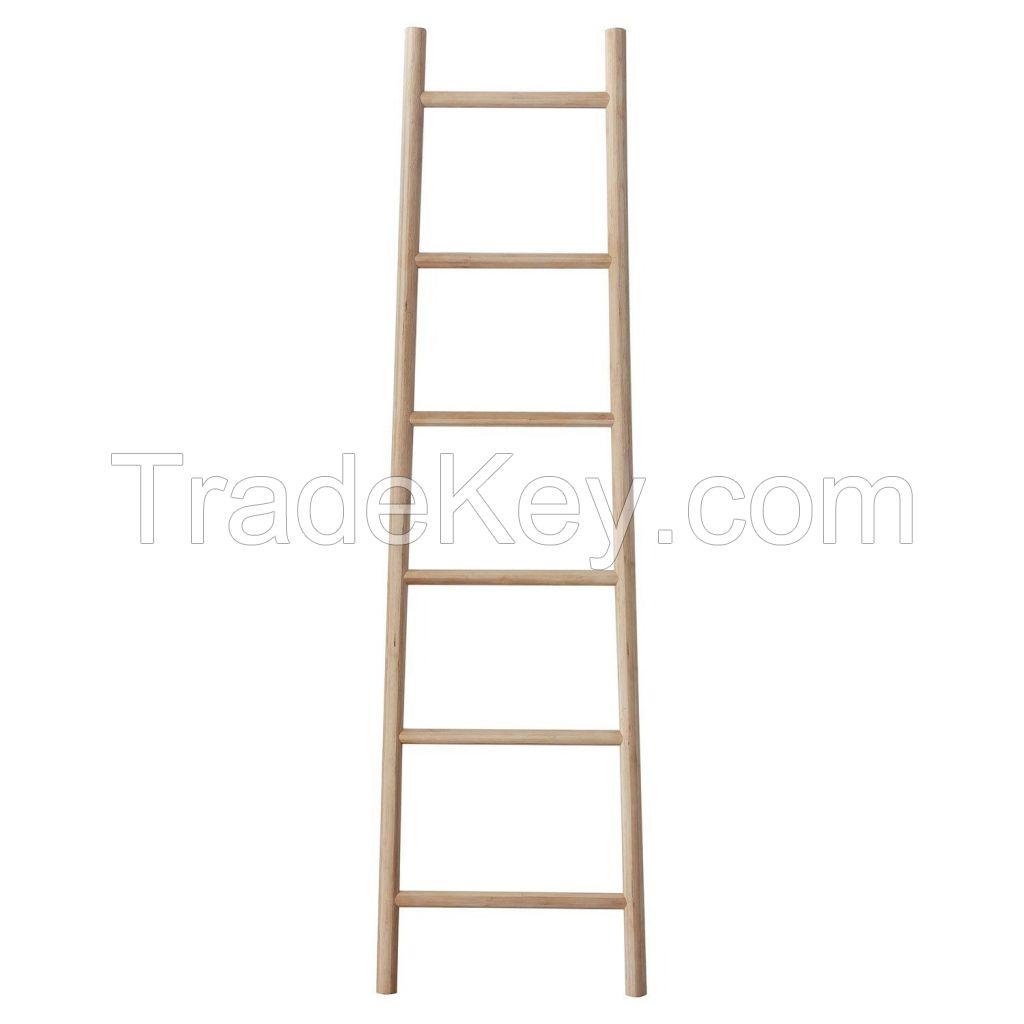 BAMBOO LADDER, MULTI-FUNCTIONAL, LIGHTWEIGHT, ECO-FRIENDLY, IDEAL FOR DISPLAYING PLANTS, ART, AND DECOR ITEMS