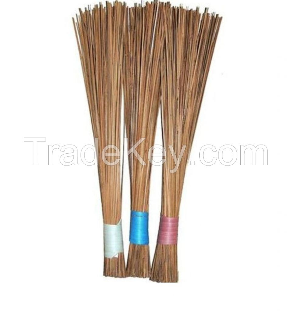 COCONUT BROOM STICKS NATURAL/HANDMADE LONG HANDLE SWEEPING TOOL HOME OFFICE