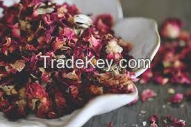 NATURAL ROSE PETALS / SUN-DRIED / ADDITIVE-FREE / BOTANICAL GRADE