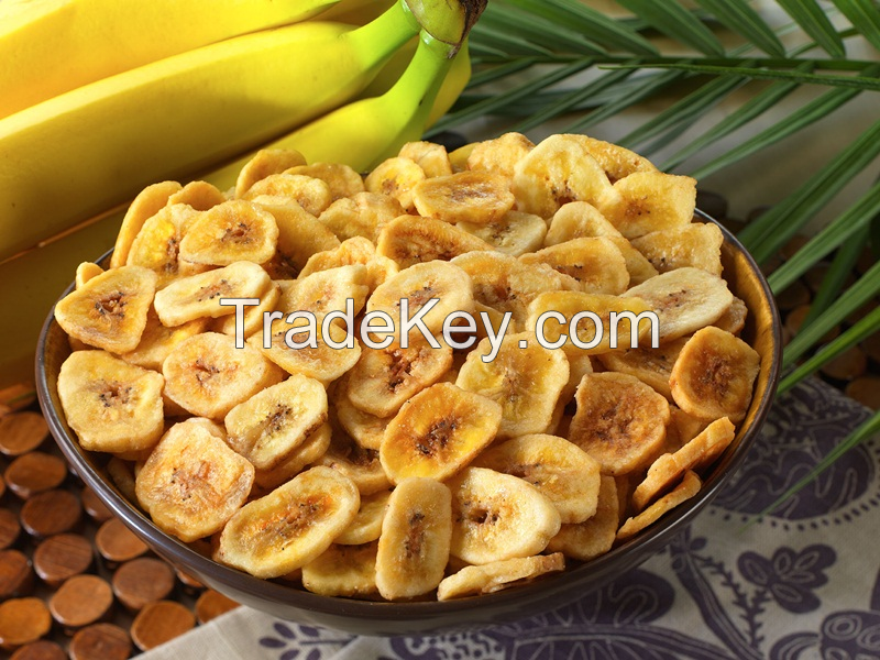 SUN-DRIED BANANA SLICES / CLEAN LABEL / PLANT-BASED / NATURAL SWEETNESS
