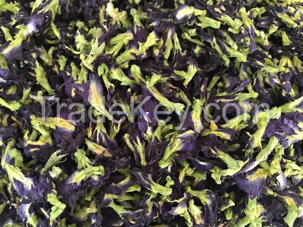 SUN-DRIED BLUE PEA FLOWER / NON-GMO / ADDITIVE-FREE / VEGAN FRIENDLY