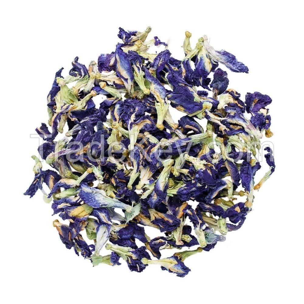 CLEAN LABEL BLUE PEA FLOWERS / WHOLE PETALS / PLANT ORIGIN / FOOD SAFE