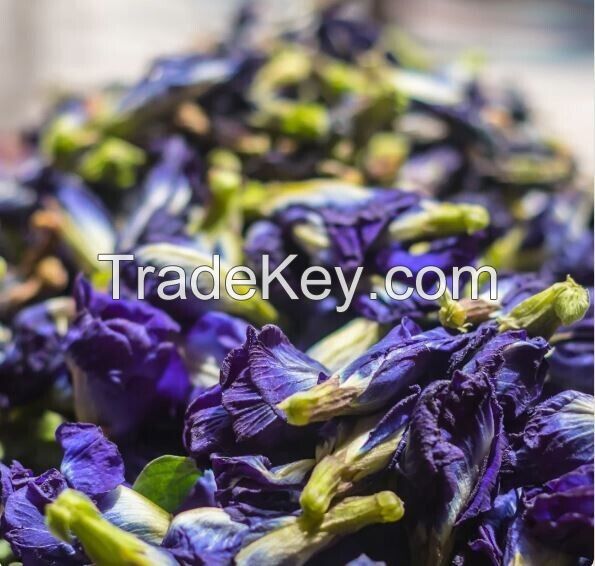 CLEAN LABEL BLUE PEA FLOWERS / WHOLE PETALS / PLANT ORIGIN / FOOD SAFE