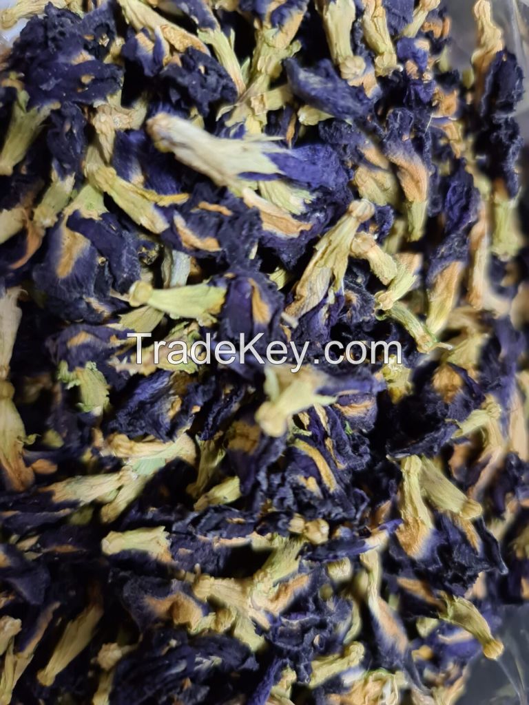 SUN-DRIED BLUE PEA FLOWER / NON-GMO / ADDITIVE-FREE / VEGAN FRIENDLY