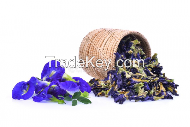 CLEAN LABEL BLUE PEA FLOWERS / WHOLE PETALS / PLANT ORIGIN / FOOD SAFE
