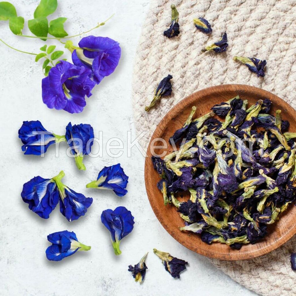 DRIED BUTTERFLY PEA FLOWER / CLEAN LABEL / PLANT-BASED / NATURAL COLORANT