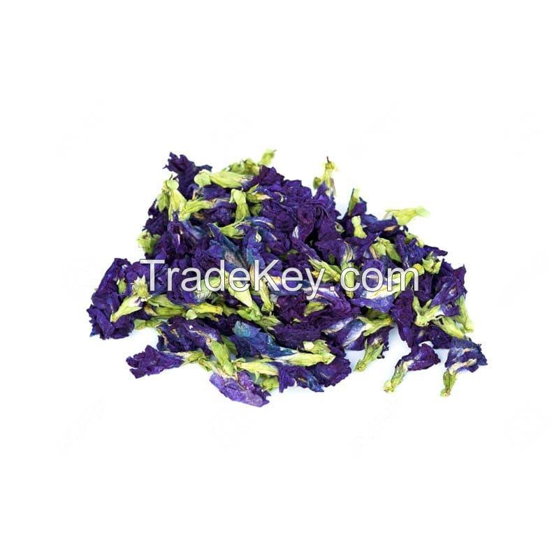 CLEAN LABEL BLUE PEA FLOWERS / WHOLE PETALS / PLANT ORIGIN / FOOD SAFE