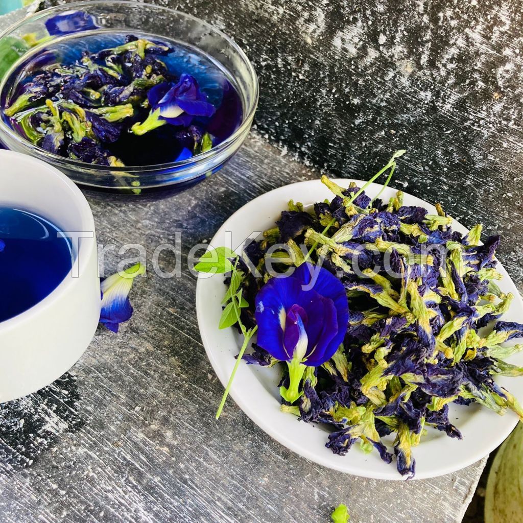 DRIED BUTTERFLY PEA FLOWER / CLEAN LABEL / PLANT-BASED / NATURAL COLORANT