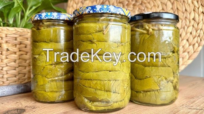 GRAPE LEAVES IN BRINE / ANCIENT FERMENTATION / LOW SODIUM / CLEAN LABEL