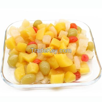 CANNED TROPICAL FRUIT COCKTAIL / CLEAN LABEL / PLANT-BASED / READY TO SERVE