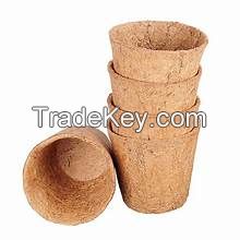 PREMIUM COCONUT COIR FIBER GARDENING POT FOR ORGANIC PLANT BASED SEEDLING CULTIVATION AND ROOT SUPPORT