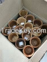 PREMIUM COCONUT COIR FIBER GARDENING POT FOR ORGANIC PLANT BASED SEEDLING CULTIVATION AND ROOT SUPPORT