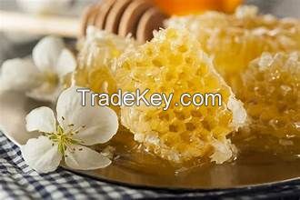 RAW HONEY COMB FOR FUNCTIONAL FOODS CLEAN EATING AND BOTANICAL HEALTH APPLICATIONS