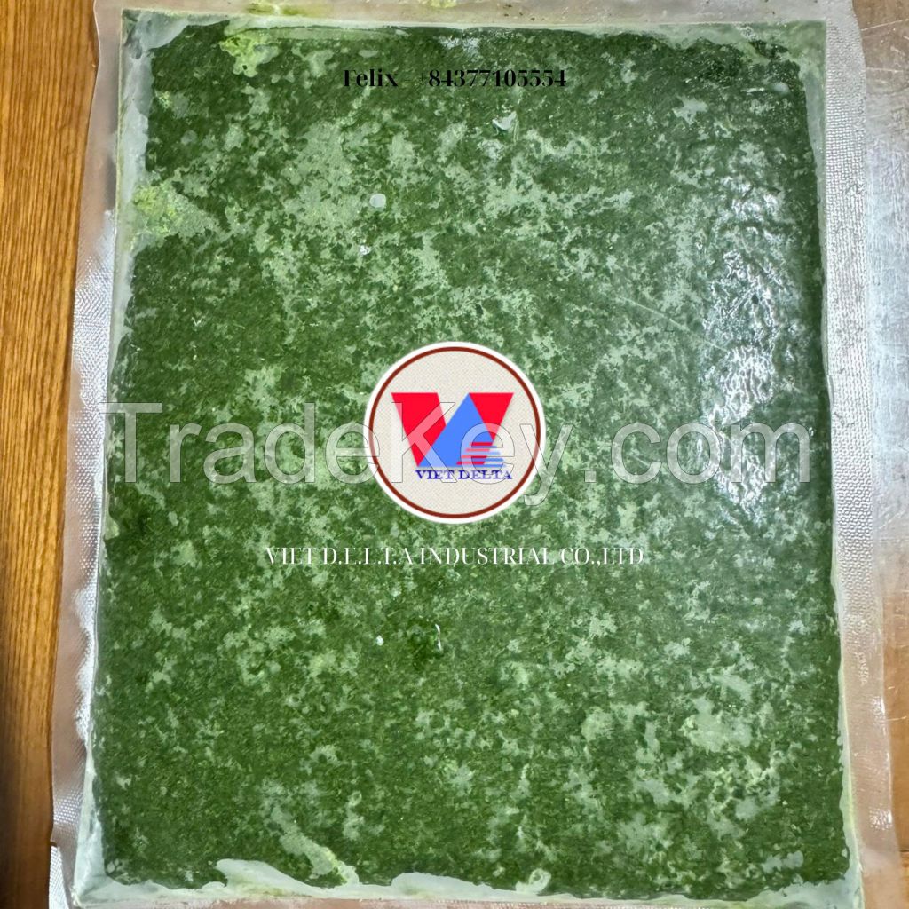 PLANT-BASED CASSAVA LEAF BLOCKS / FROZEN FRESHNESS / CLEANLY PACKED / VEG-FRIENDLY