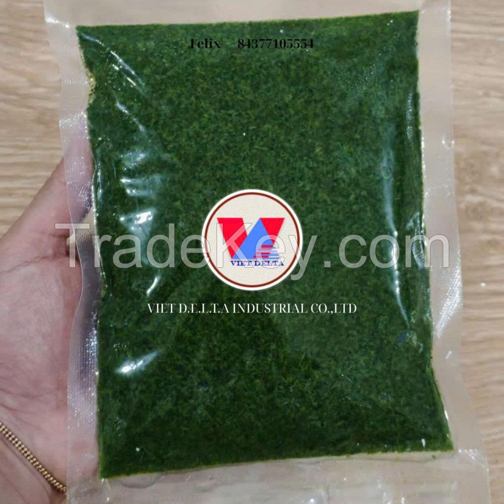 PLANT-BASED CASSAVA LEAF BLOCKS / FROZEN FRESHNESS / CLEANLY PACKED / VEG-FRIENDLY