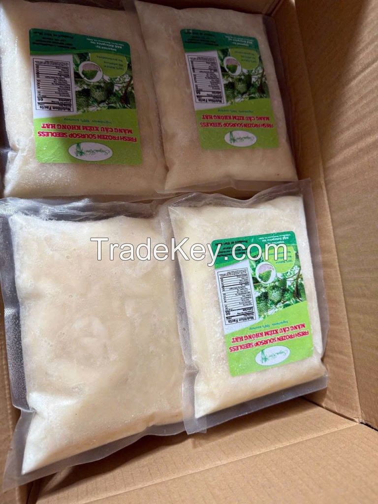 PURE SOURSOP CONCENTRATE / NO ADDITIVES / PERFECT FOR SMOOTHIE FACTORIES FUNCTIONAL JUICE BRANDS AND EXPORT SUPPLY