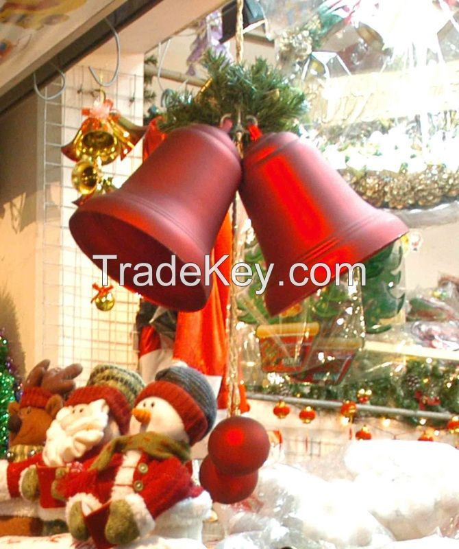 ORNAMENTAL METAL CHRISTMAS BELLS / GLOSSY OR ANTIQUE LOOK / READY FOR B2B EXPORT ON HOLIDAYS