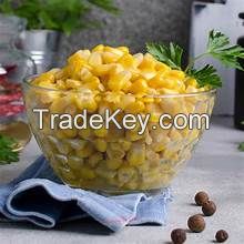 PURE VEGAN CANNED GOLDEN CORN NATURALLY PROCESSED CLEAN LABEL HIGH FIBER NON GMO FOOD PRODUCT