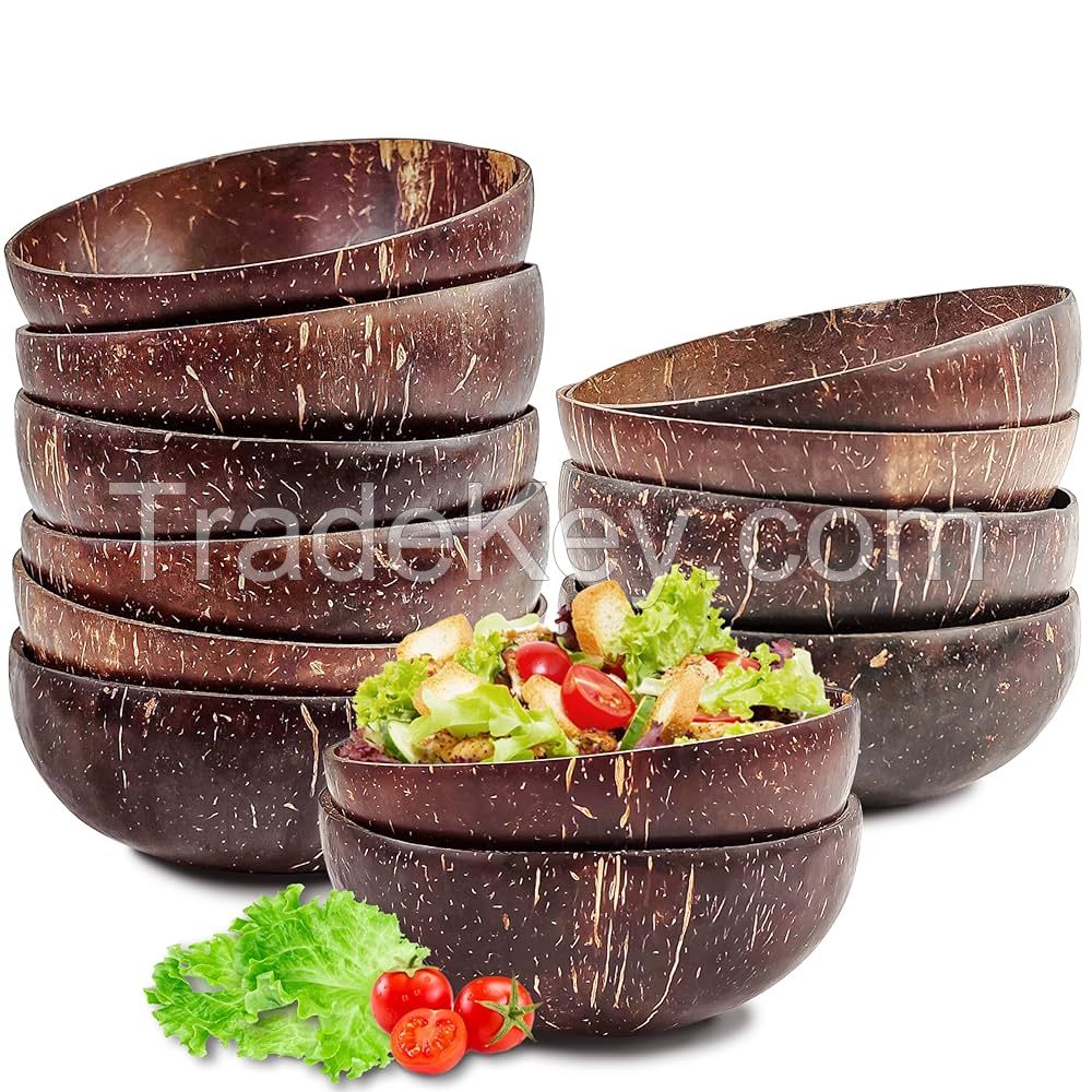 NATURAL HANDMADE COCONUT SHELL BOWL / FOOD SAFE POLISHED INTERIOR / ZERO WASTE KITCHEN ACCESSORY