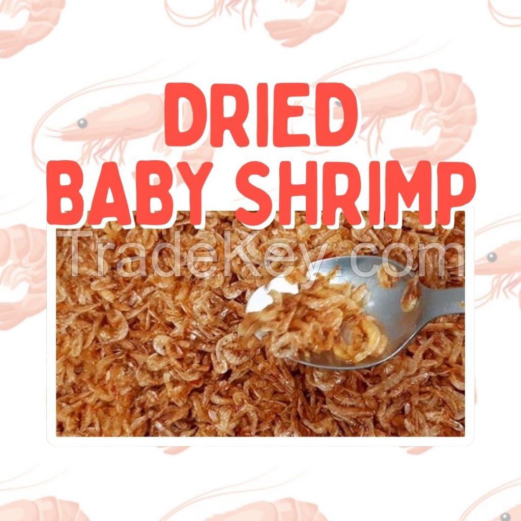 100% NATURAL DRIED SMALL SHRIMP / SEAFOOD SNACK / NON GMO / CLEAN PROCESSED FOR EXPORT USE
