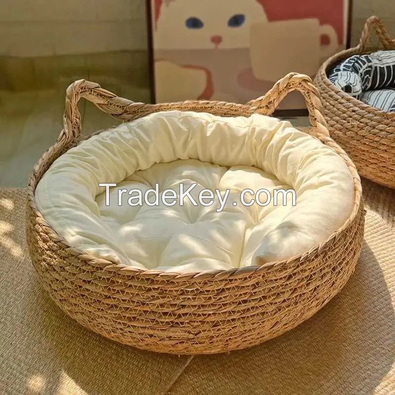 VIETNAM RATTAN PET HOUSE / WOVEN ANIMAL BED FOR DOGS AND CATS / CUSTOM SIZE AVAILABLE FOR EXPORT
