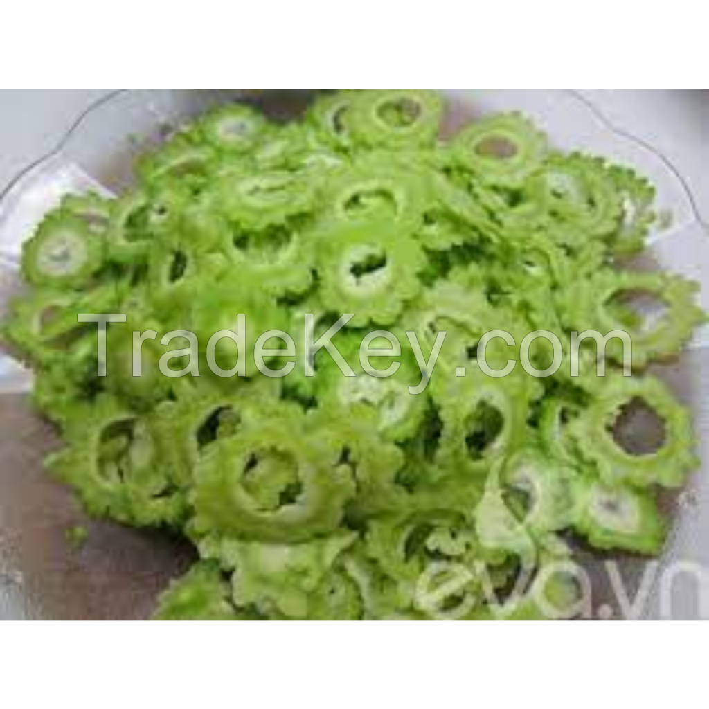 ALL NATURAL FROZEN BITTER MELON SLICES PREMIUM GRADE CLEAN LABEL INGREDIENT FOR HERBAL DRINKS AND GOURMET RECIPES