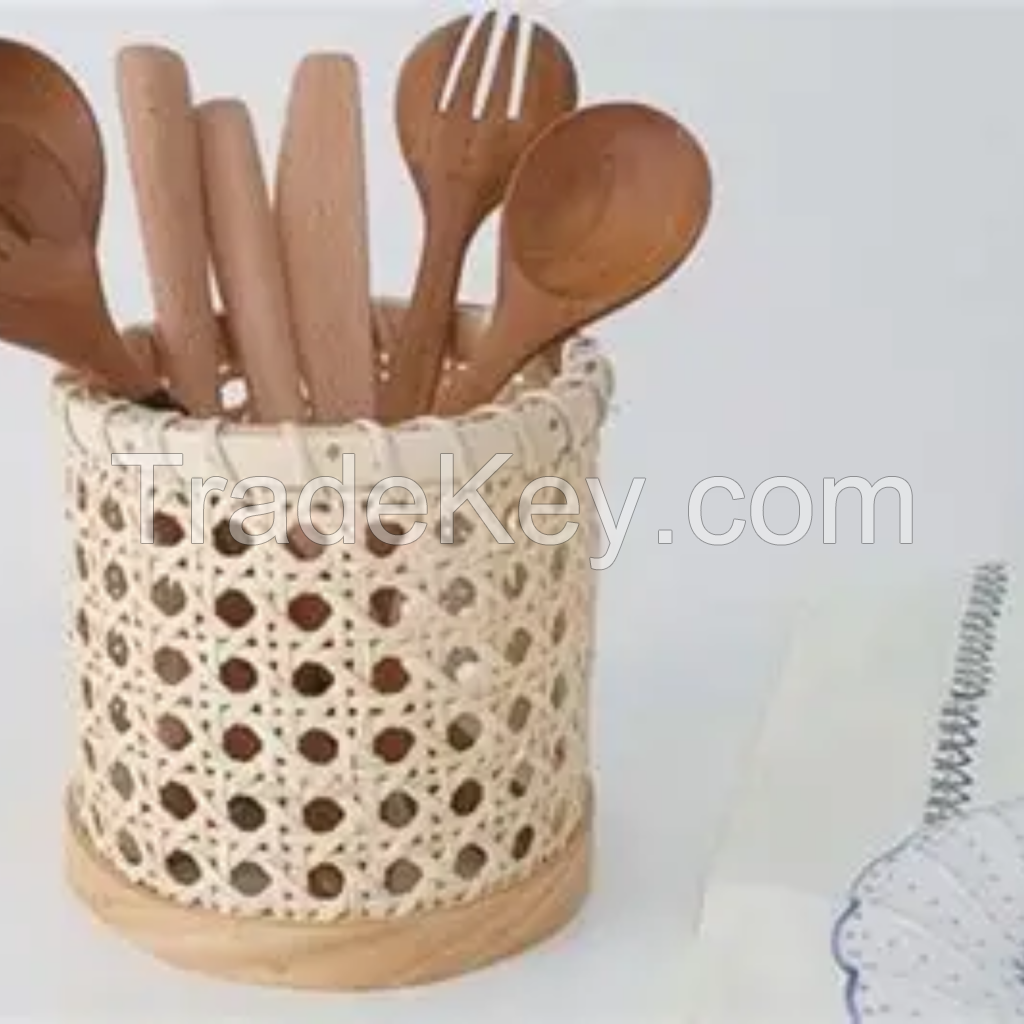 Premium Rattan Kitchen Tools Eco Friendly