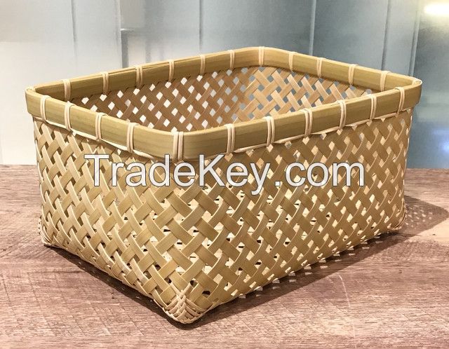ECO FRIENDLY BAMBOO BASKET FOR HOTEL RESORT AND HOME DECOR