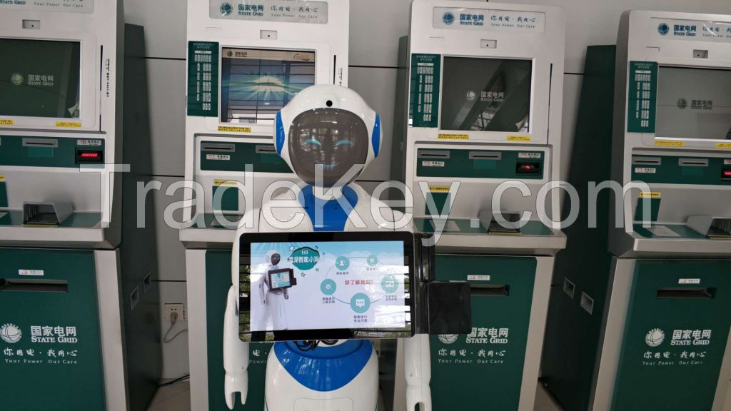 Alice welcome robot intelligent receptionist robot with facial recognition