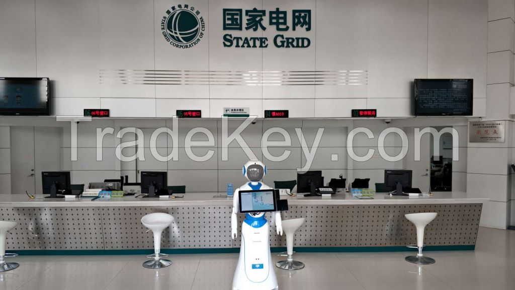 Alice welcome robot intelligent receptionist robot with facial recognition