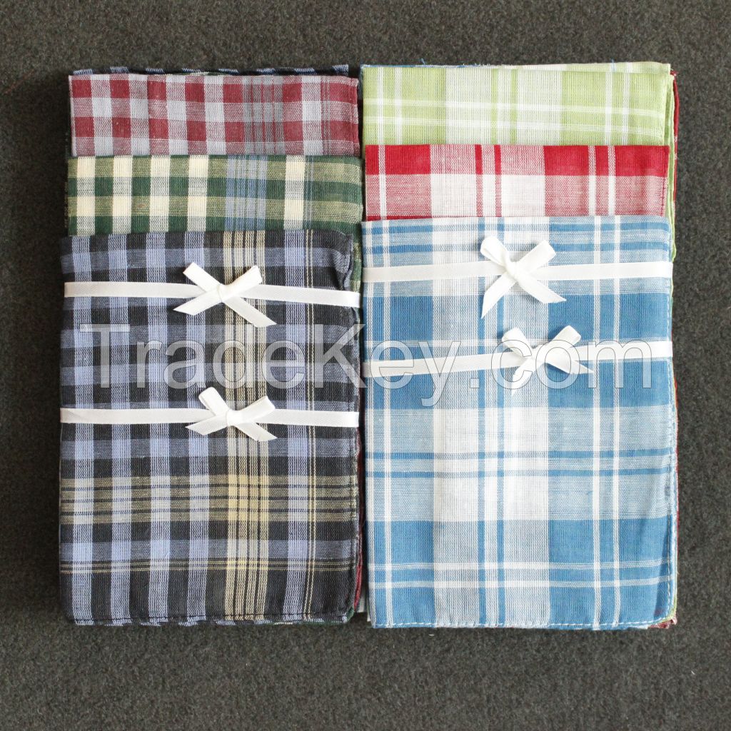 good quality wholesale cheap cotton men's handkerchief