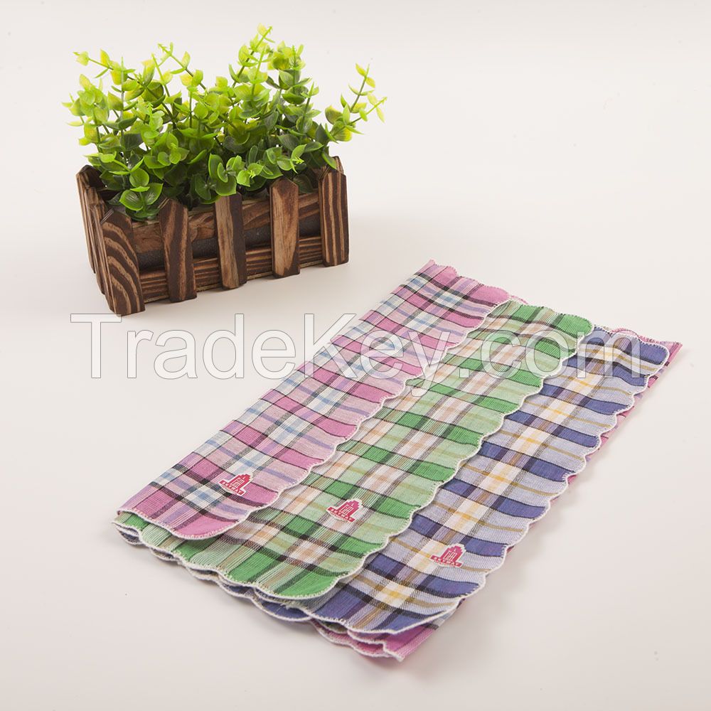 good quality stripe polyester handkerchief 466