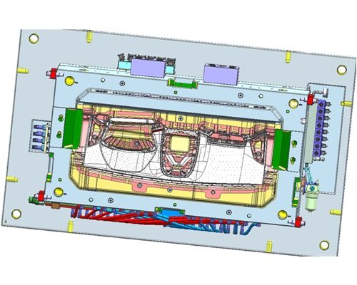 New energy vehicles Dashboard and auxiliary parts Mould