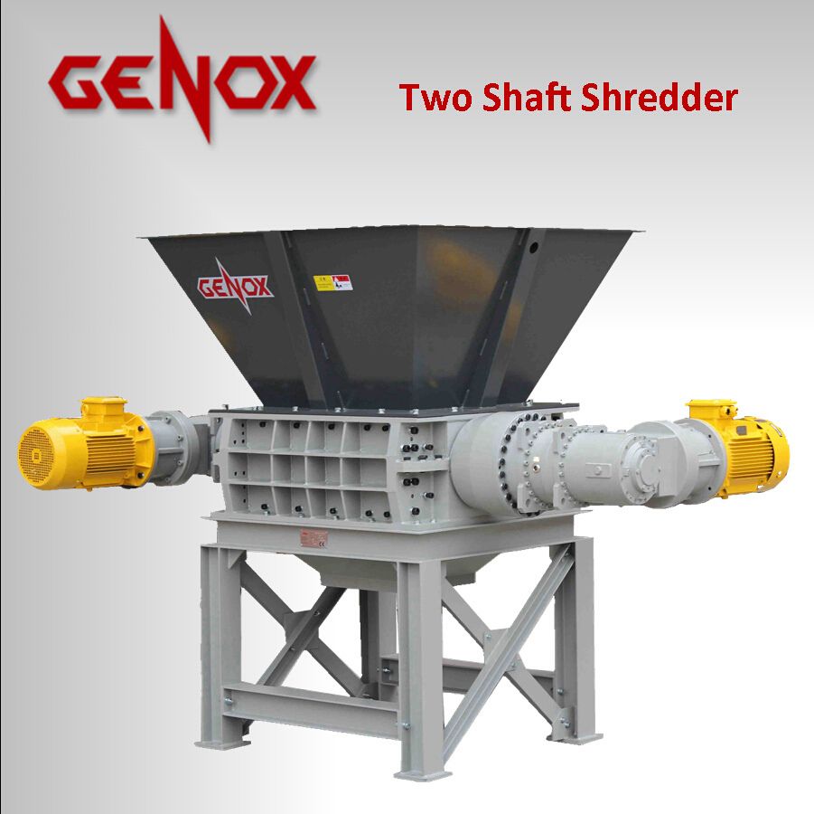 Two Shaft Shredder M800t/Plastic Shredder /Tire Recycling/Paper Shredder