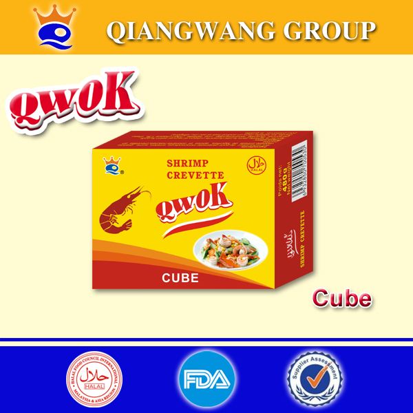 Qwok 10g*48*30 Halal Shrimp Flavour Bouillon Cubes