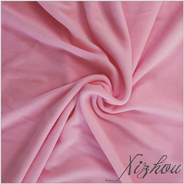 polyester super soft velvet fabric for blanket home textile toy