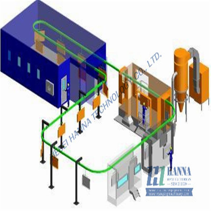 Hanna Brand Manual Powder Coating Equipment with Powder Spray Booth