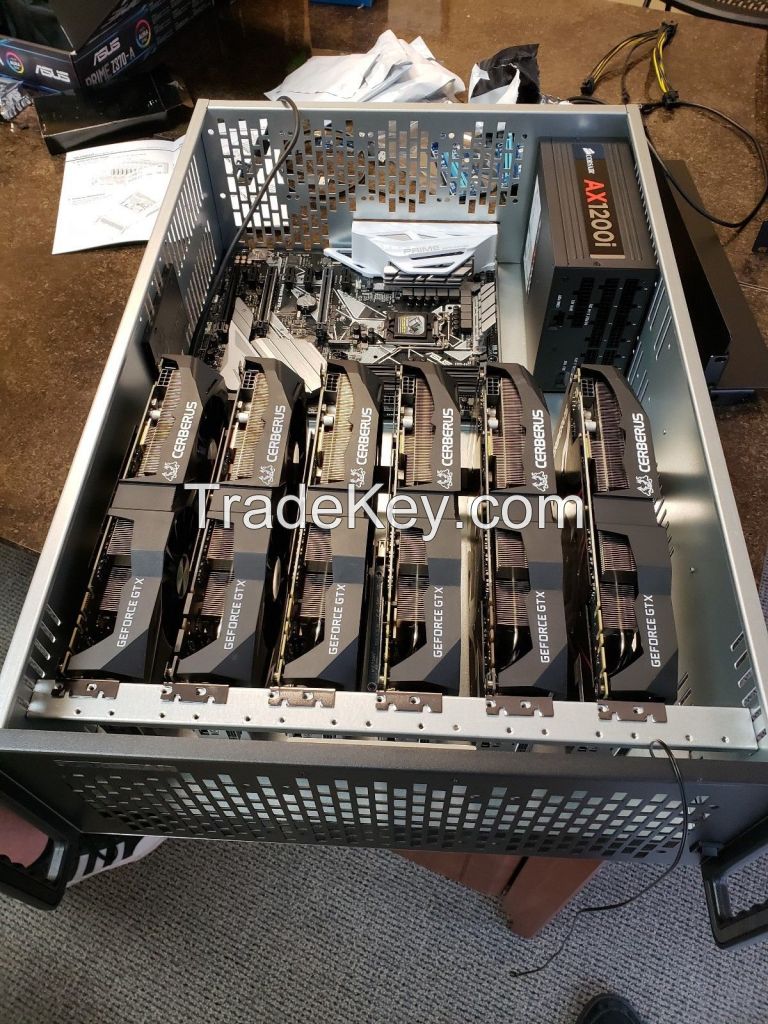 6 GPU 1070 Ti Mining Rig Hydra 3 Server