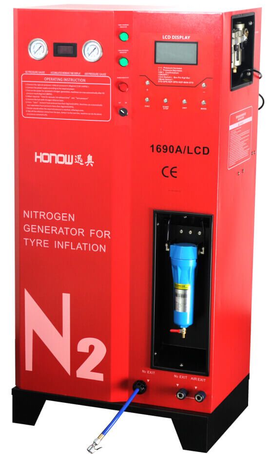 Nitrogen generator for car and light truck tires inflation