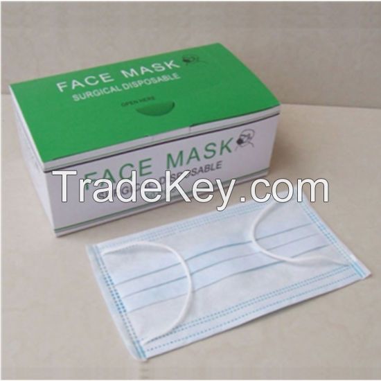 3-ply Non-woven Disposable Surgical Face Mask with Ear-loop 