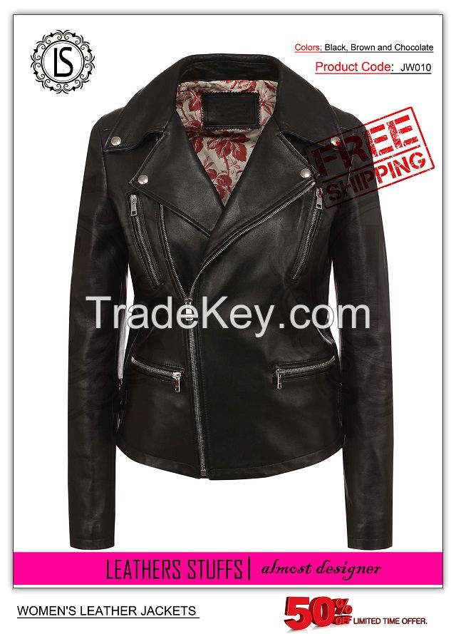 Women&#039;s Leather Casual Jackets