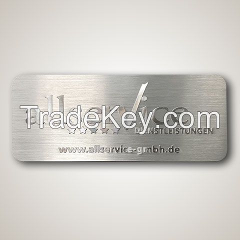 Aluminum nameplates