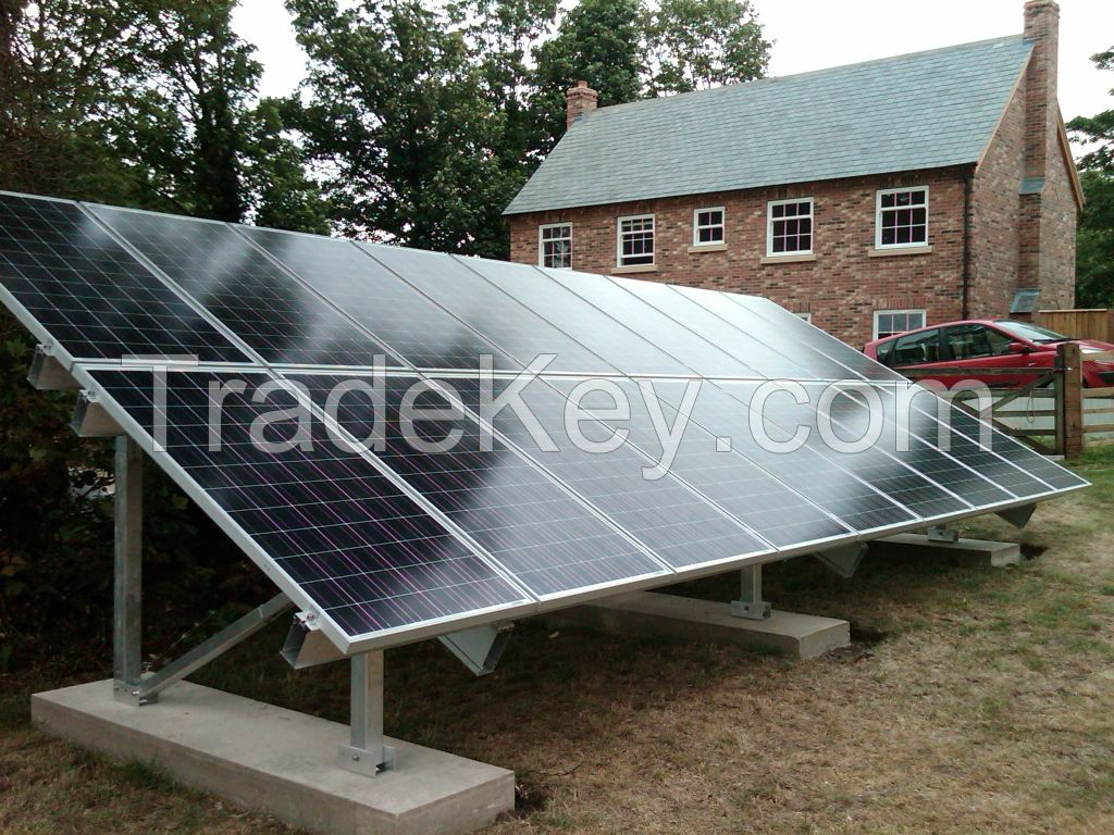 4kw 5kw 6kw 7kw off grid solar power system home with battery bank ground mounting bracket