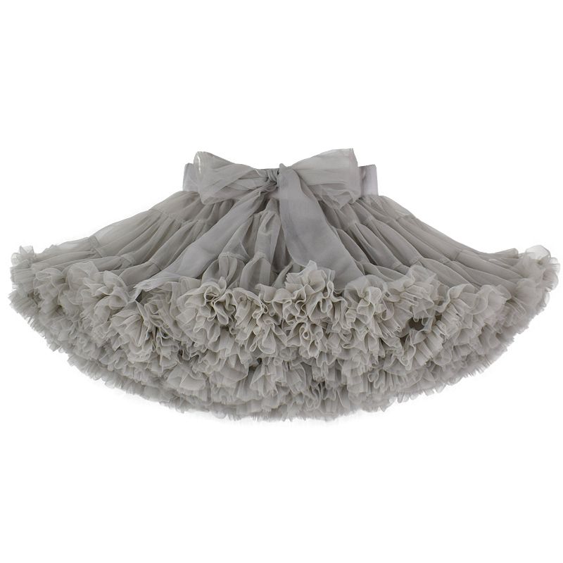 Extra fluffy pettiskirt with tulle bowknot