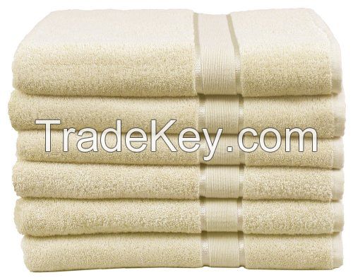 white hotel towel