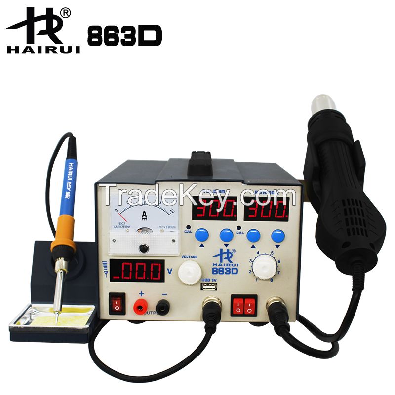 3 in 1 Soldering Station HAIRUI 863D