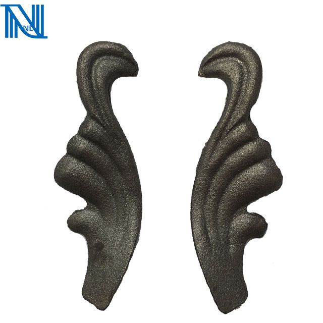 Nolens Decorative Cast Steel Leaves Rosettes, Casting Steel Flowers Leaves