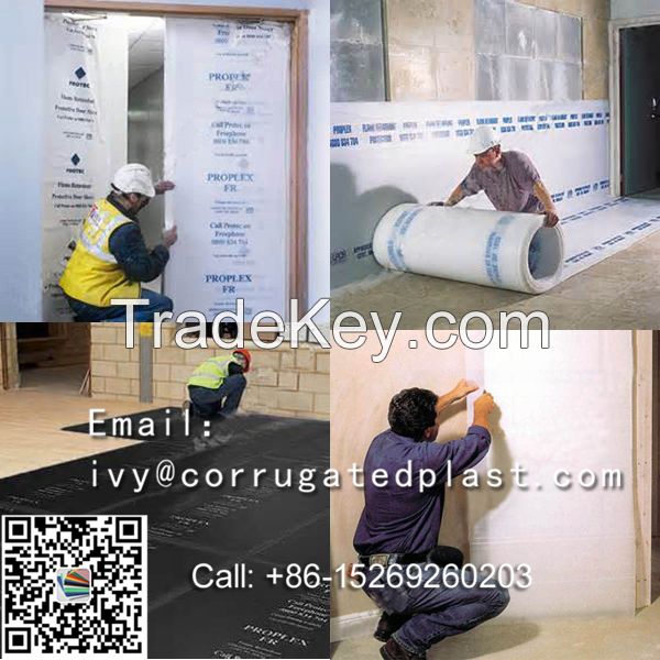 PP plastic corrugated sheet for floor and wall protection-PP Floor Protection Sheet