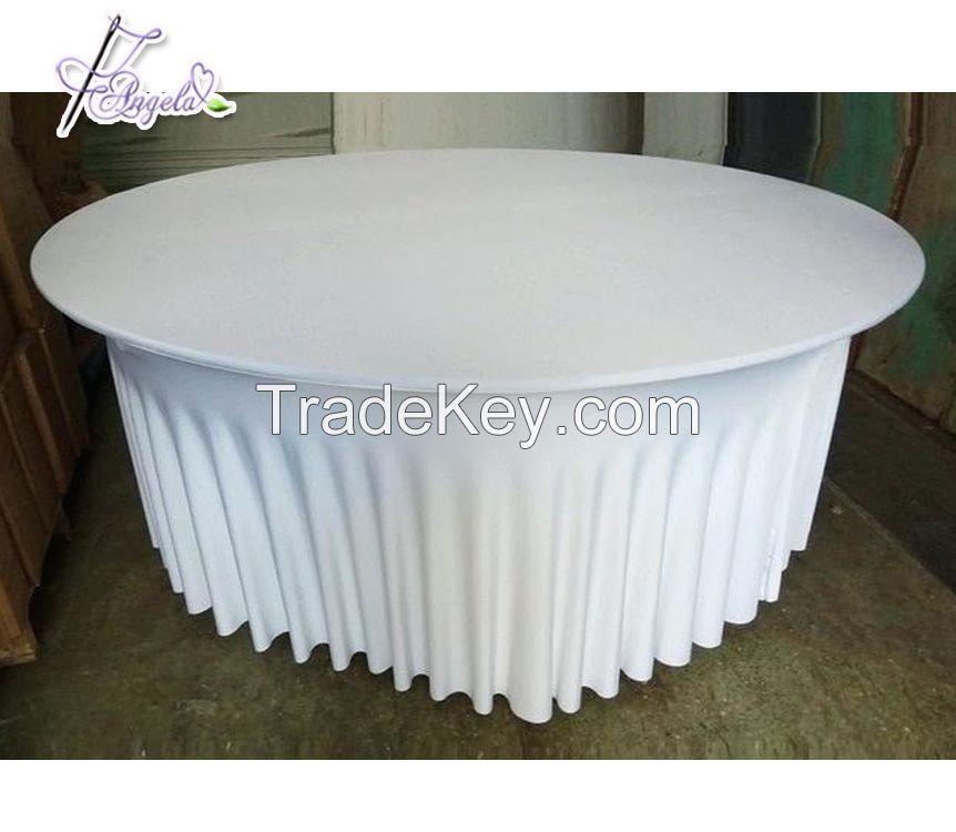 black wholesale spandex linens elastic expand table cover and chair cover for table and chair decorations