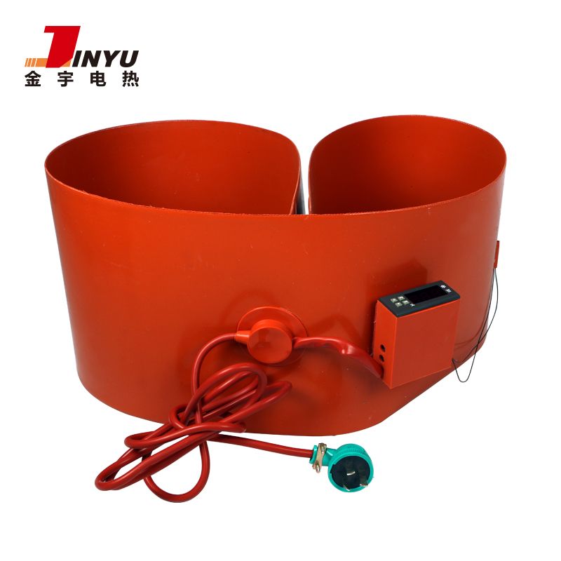 Flexible custom silicone rubber drum heater heating blanket